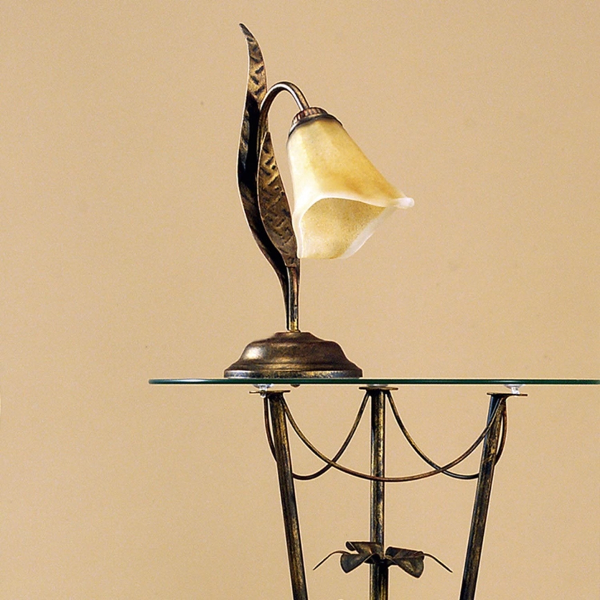 ONLI - Lampada da tavolo ALGA 1xE14/6W/230V 38 cm bronzo