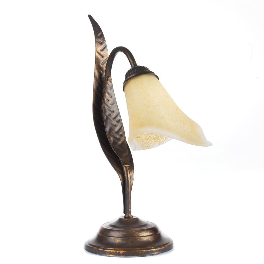 ONLI - Lampada da tavolo ALGA 1xE14/6W/230V 38 cm bronzo