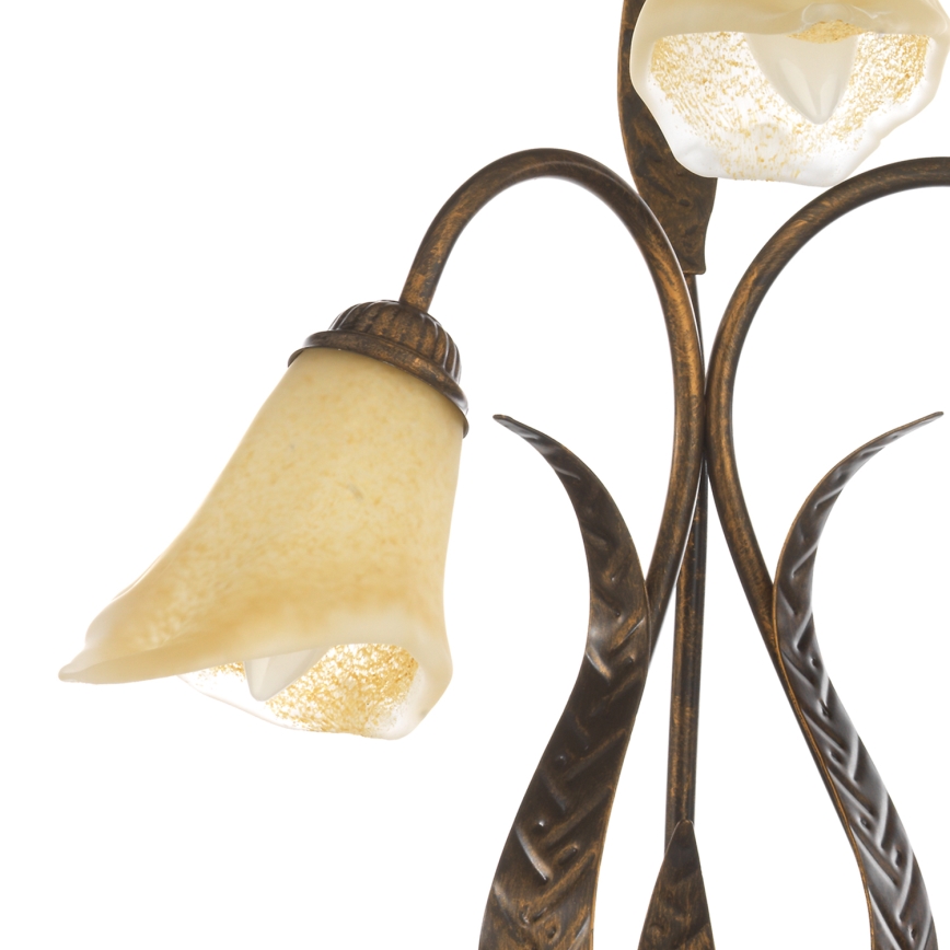 ONLI - Lampada da tavolo ALGA 3xE14/6W/230V 61 cm bronzo