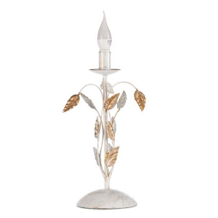 ONLI - Lampada da tavolo COLLANA 1xE14/6W/230V 40 cm bianco