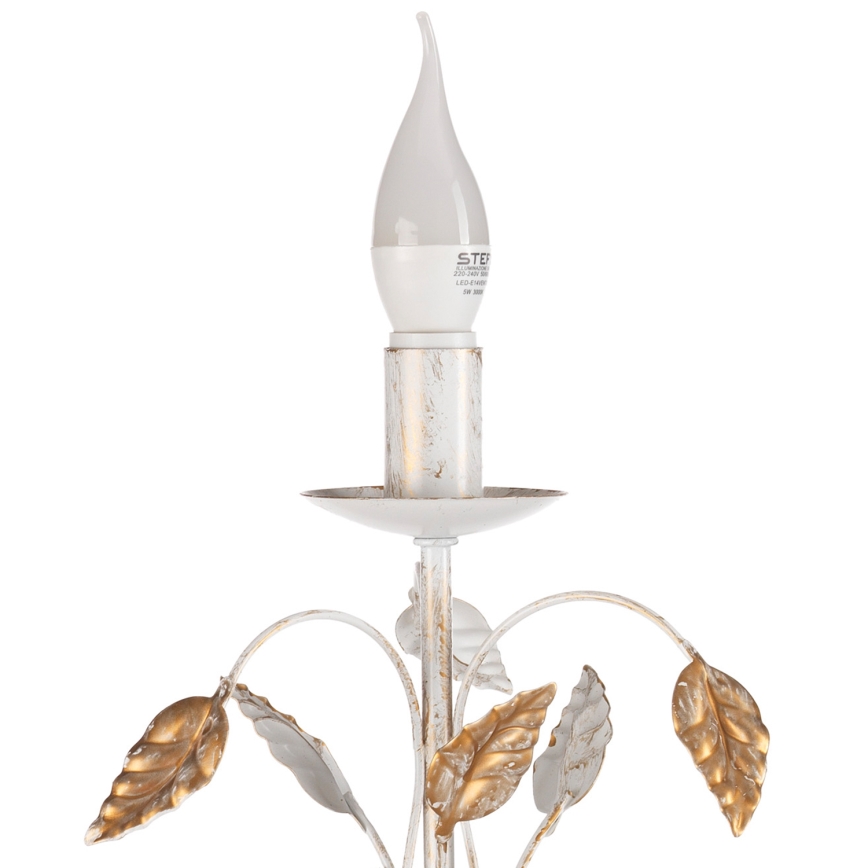 ONLI - Lampada da tavolo COLLANA 1xE14/6W/230V 40 cm bianco