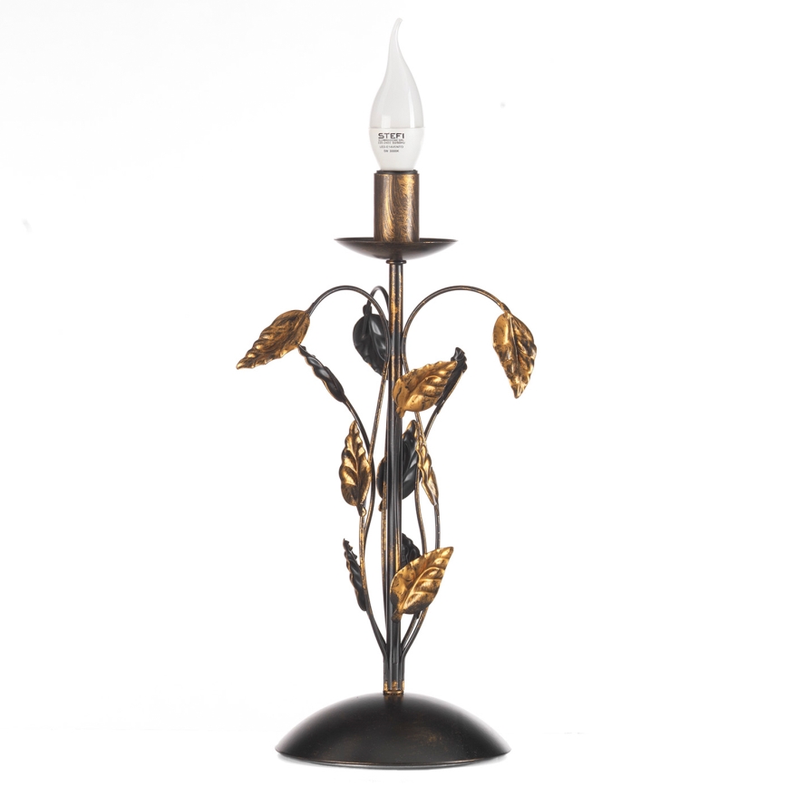 ONLI - Lampada da tavolo COLLANA 1xE14/6W/230V 40 cm bronzo