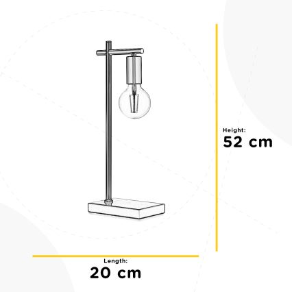 ONLI - Lampada da tavolo CROSS 1xE27/22W/230V 52 cm