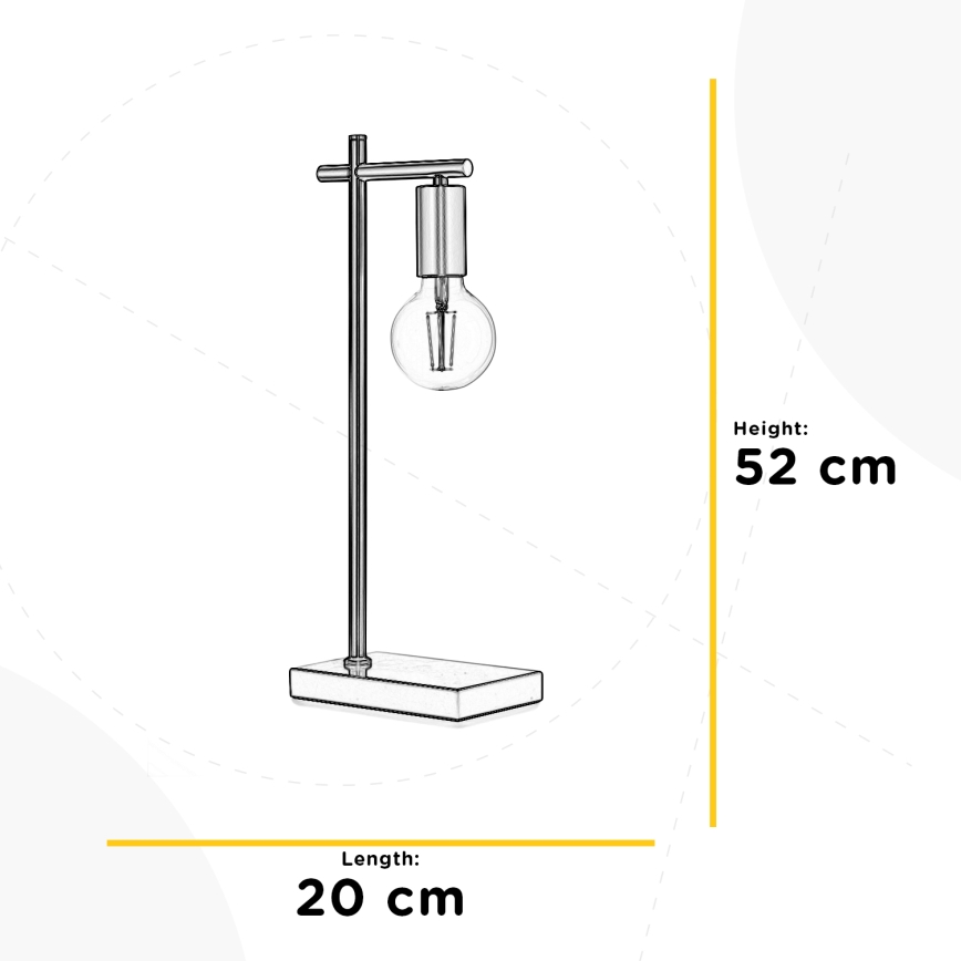 ONLI - Lampada da tavolo CROSS 1xE27/22W/230V 52 cm