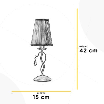 ONLI - Lampada da tavolo DELIA 1xE14/6W/230V 42 cm