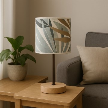 ONLI - Lampada da tavolo FLORA 1xE27/22W/230V 28 cm verde/oro