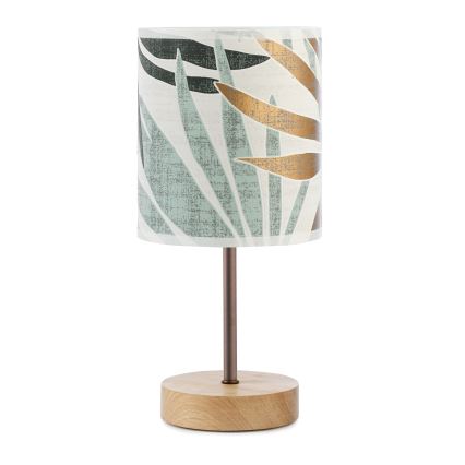 ONLI - Lampada da tavolo FLORA 1xE27/22W/230V 28 cm verde/oro