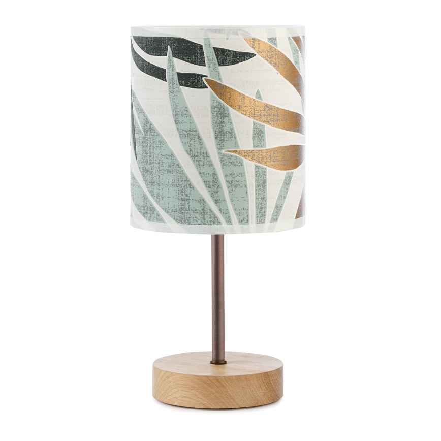 ONLI - Lampada da tavolo FLORA 1xE27/22W/230V 28 cm verde/oro