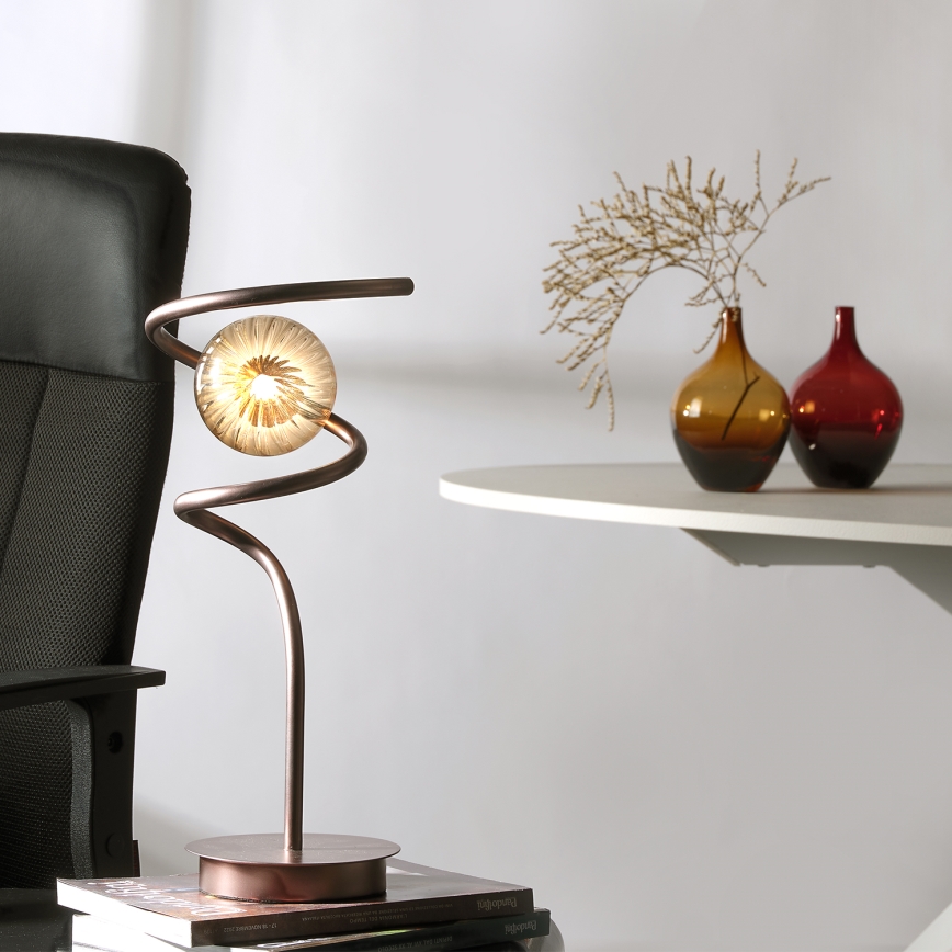 ONLI - Lampada da tavolo FRIDA 1xG9/10W/230V 42 cm rame