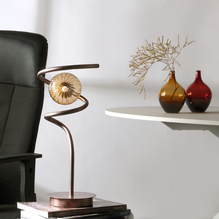 ONLI - Lampada da tavolo FRIDA 1xG9/10W/230V 42 cm rame