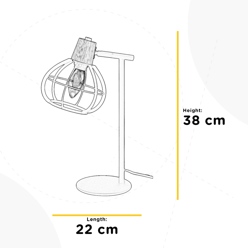 ONLI - Lampada da tavolo GINGER 1xE14/6W/230V