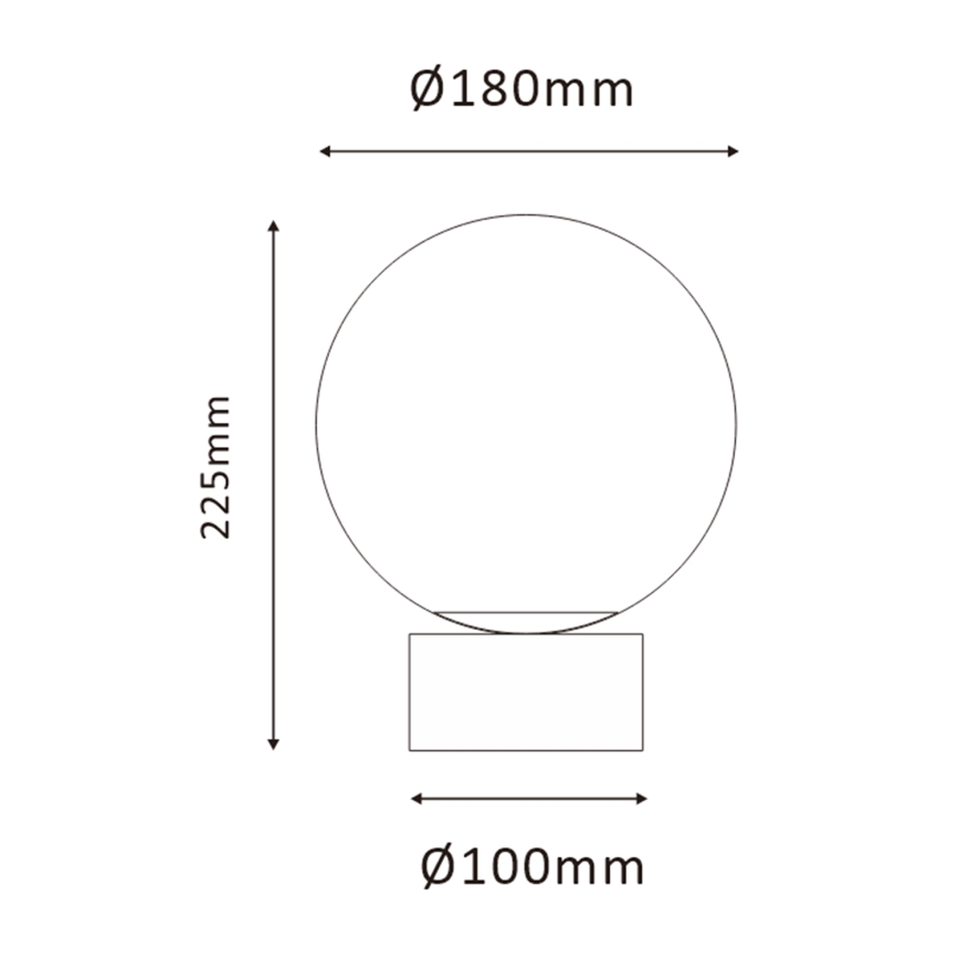 ONLI - Lampada da tavolo JANET 1xE14/6W/230V diametro 20 cm