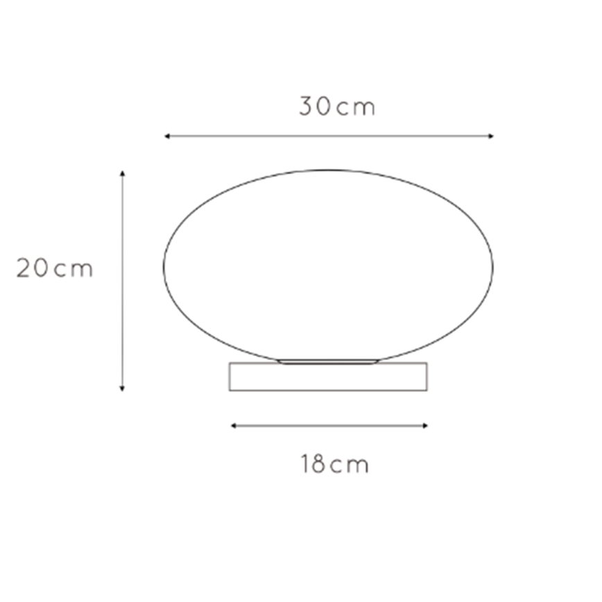 ONLI - Lampada da tavolo JANET 1xE27/6W/230V diametro 30 cm