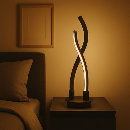ONLI - Lampada da tavolo LED DAFNE LED/12W/230V 4000K 50 cm nero