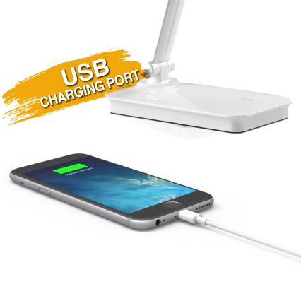 ONLI - Lampada da tavolo a LED dimmerabile con USB portem DESKI LED/7W/230V 4000K bianco