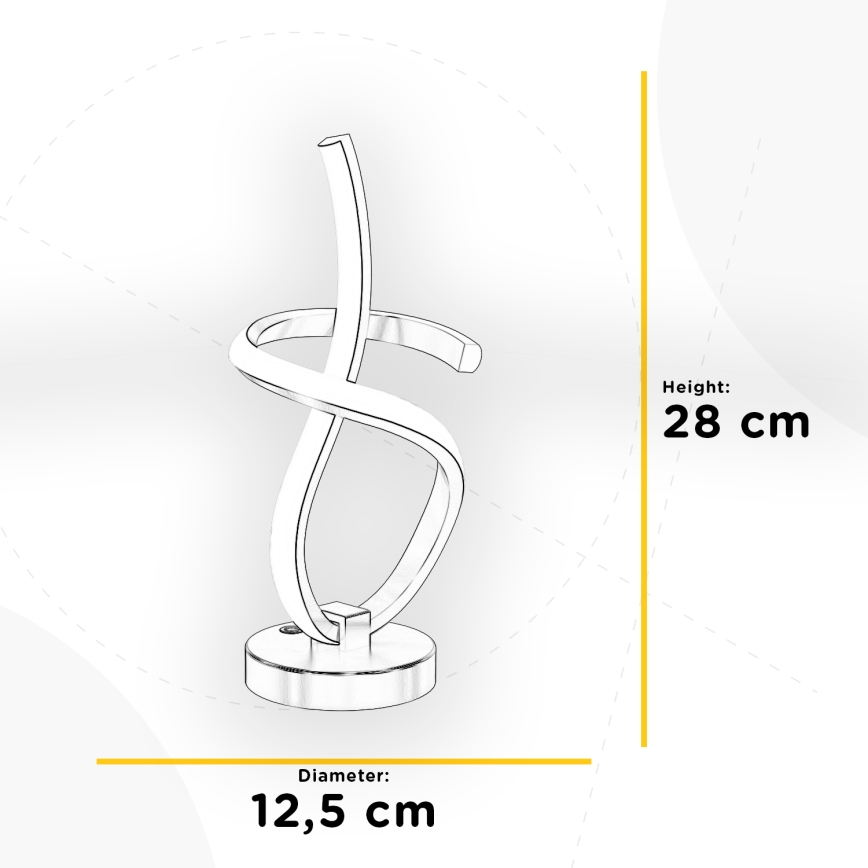 ONLI - Lampada da tavolo LED KIRA LED/10W/230V 4000K 28 cm oro