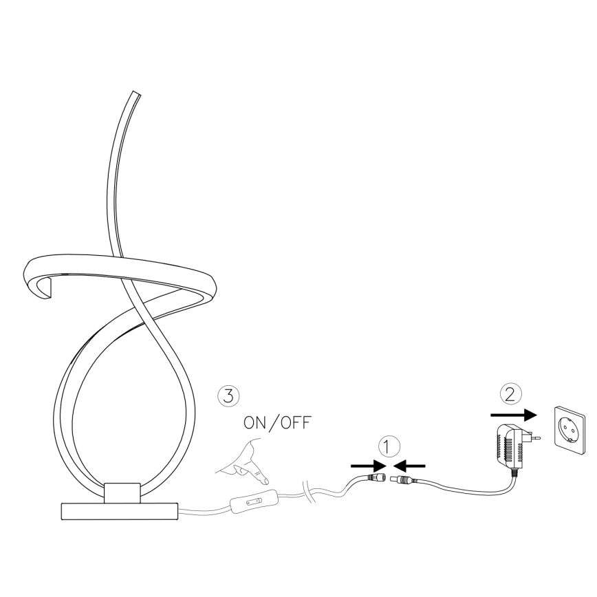 ONLI - Lampada da tavolo LED KIRA LED/10W/230V 4000K 28 cm oro