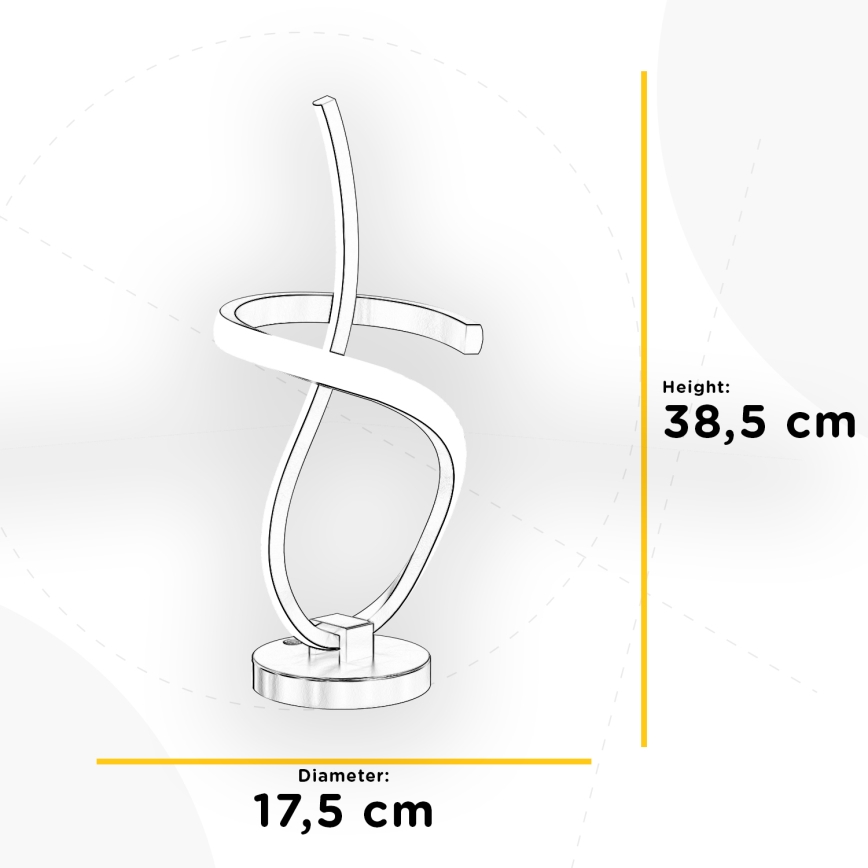 ONLI - Lampada da tavolo LED KIRA LED/12W/230V 4000K 38,5 cm oro