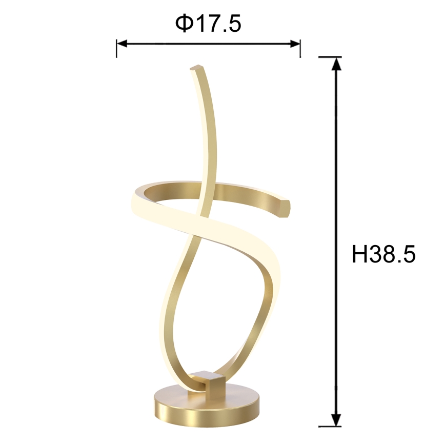ONLI - Lampada da tavolo LED KIRA LED/12W/230V 4000K 38,5 cm oro