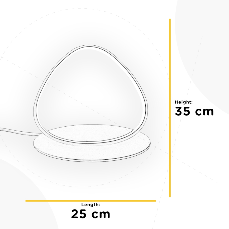 ONLI - Lampada da tavolo LED ROMEO LED/16W/230V 4000K 35 cm bianco