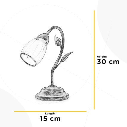 ONLI - Lampada da tavolo LILIANA 1xE14/6W/230V 30 cm