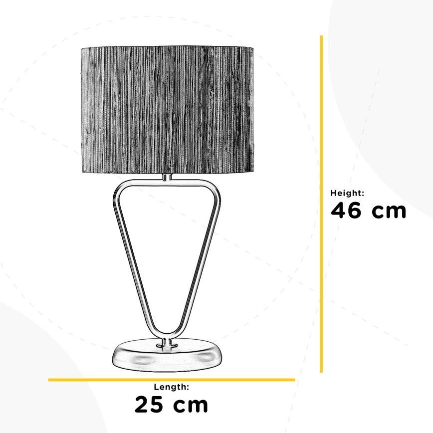 ONLI - Lampada da tavolo MADU 1xE27/22W/230V 46 cm