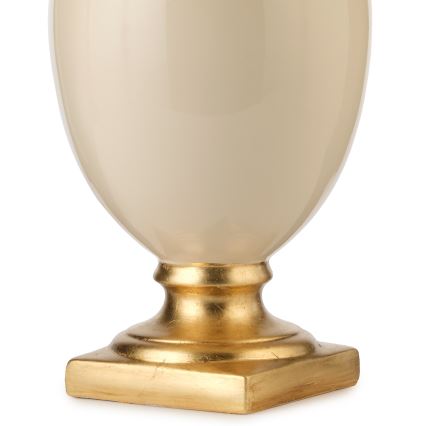ONLI - Lampada da tavolo MOZART 1xE27/22W/230V beige/oro 75 cm