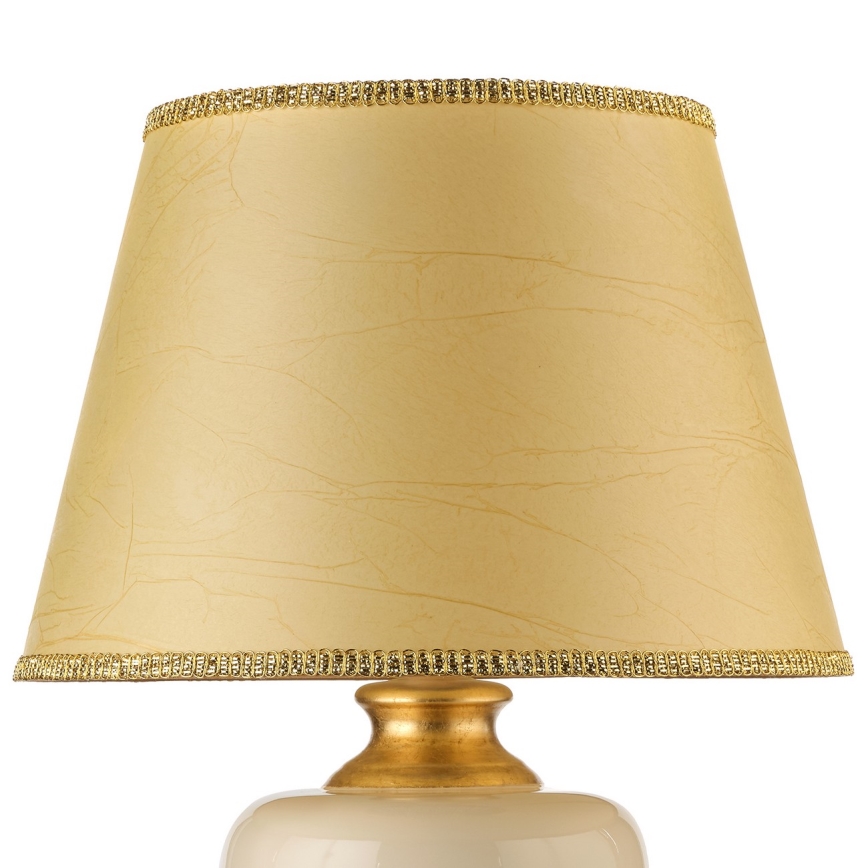 ONLI - Lampada da tavolo MOZART 1xE27/22W/230V beige/oro 75 cm