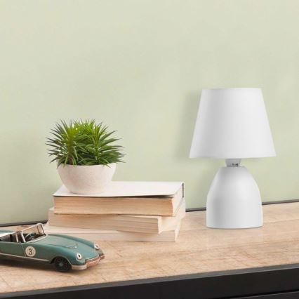 ONLI - Lampada da tavolo NANO 1xE14/6W/230V bianco 19 cm
