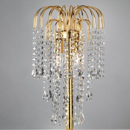 ONLI - Lampada da tavolo PIOGGIA 2xE14/6W/230V dorata 50 cm