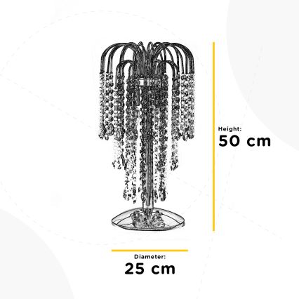 ONLI - Lampada da tavolo PIOGGIA 2xE14/6W/230V oro 50 cm