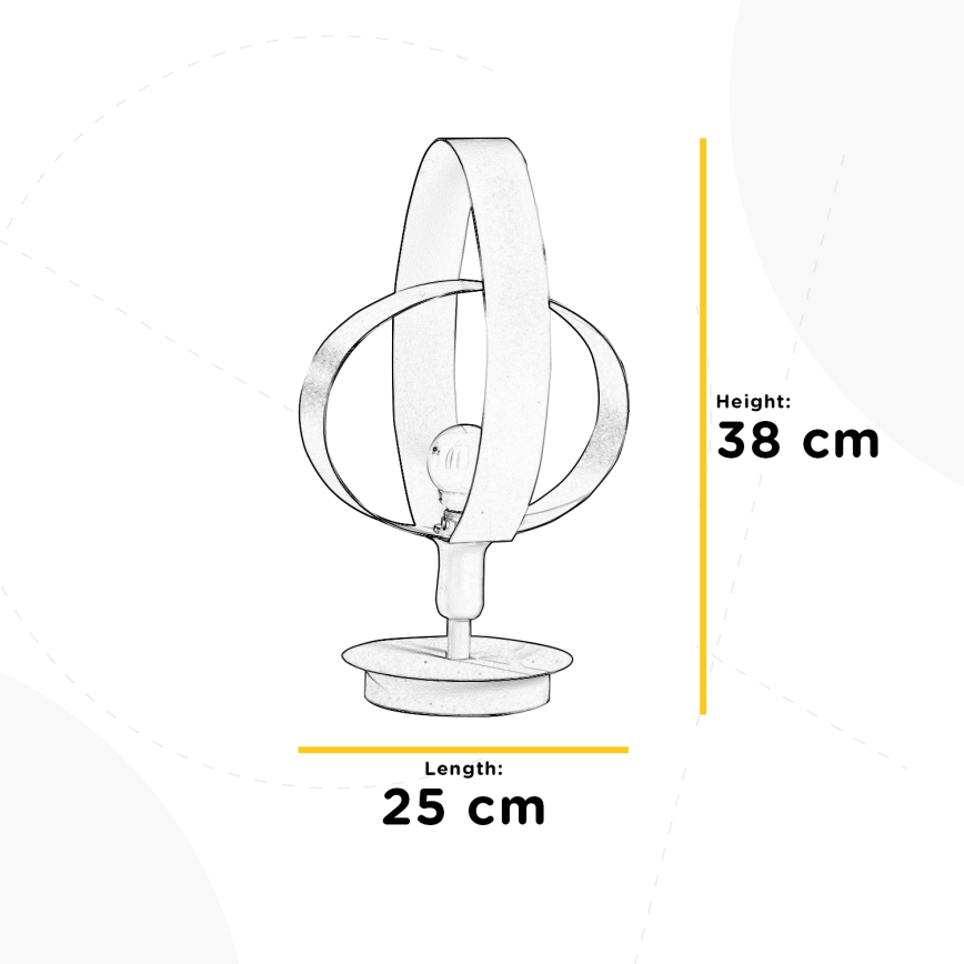 ONLI - Lampada da tavolo SERENA 1xE14/6W/230V bianco 38 cm