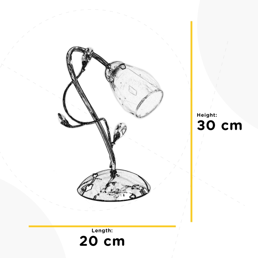 ONLI - Lampada da tavolo SHARON 1xE14/6W/230V 30 cm