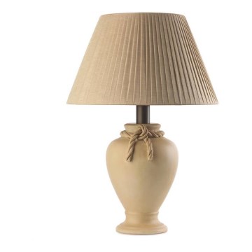 ONLI - Lampada da tavolo TRECCIA 1xE27/22W/230V 65 cm beige