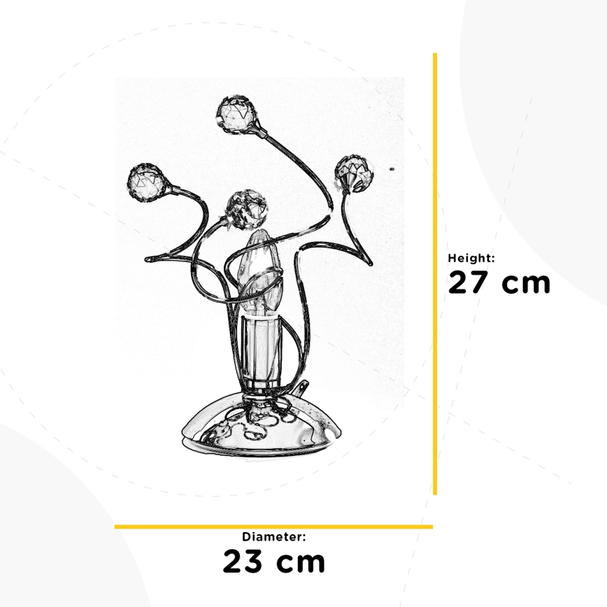 ONLI - Lampada da tavolo TRILLY 1xE14/6W/230V