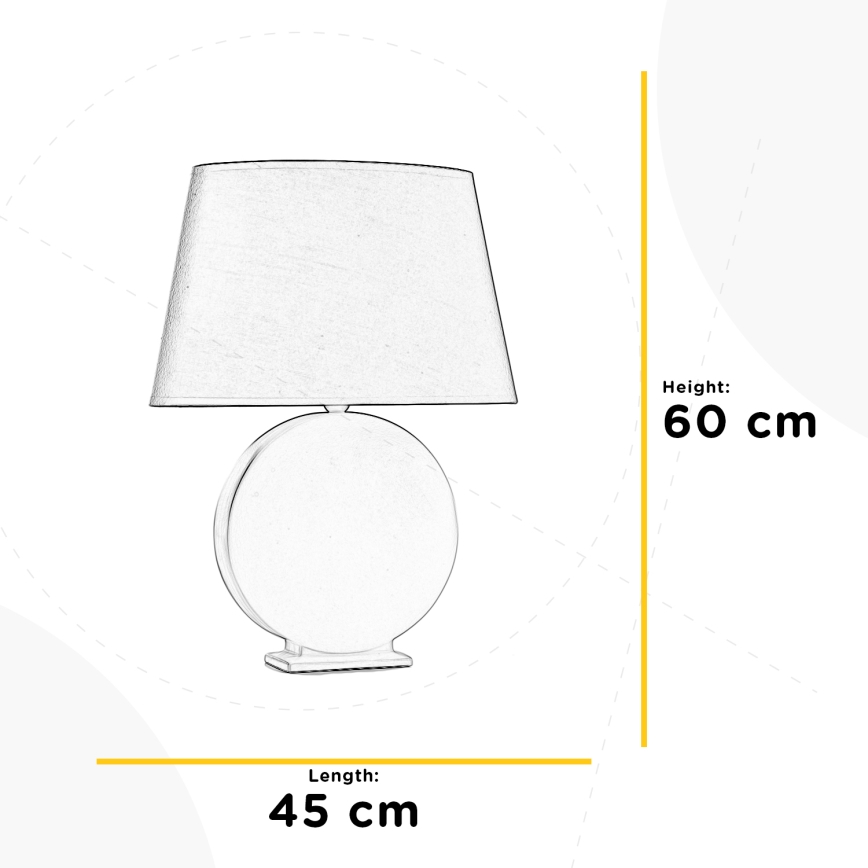 ONLI - Lampada da tavolo ZEN 1xE27/22W/230V 60 cm