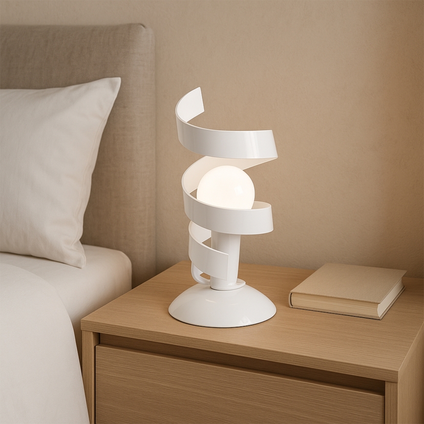 ONLI - Lampada da tavolo ZOE 1xE14/6W/230V 22 cm bianco