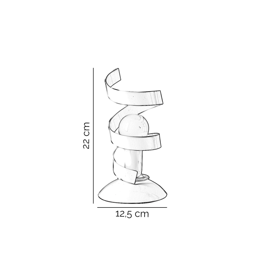 ONLI - Lampada da tavolo ZOE 1xE14/6W/230V 22 cm bianco