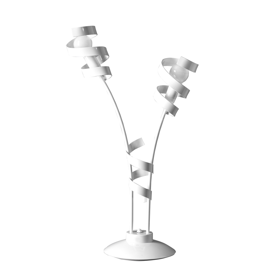 ONLI - Lampada da tavolo ZOE 2xE14/6W/230V 65 cm bianco