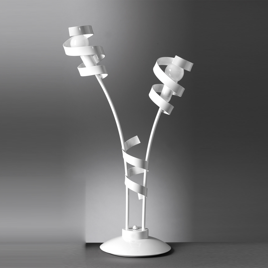 ONLI - Lampada da tavolo ZOE 2xE14/6W/230V 65 cm bianco