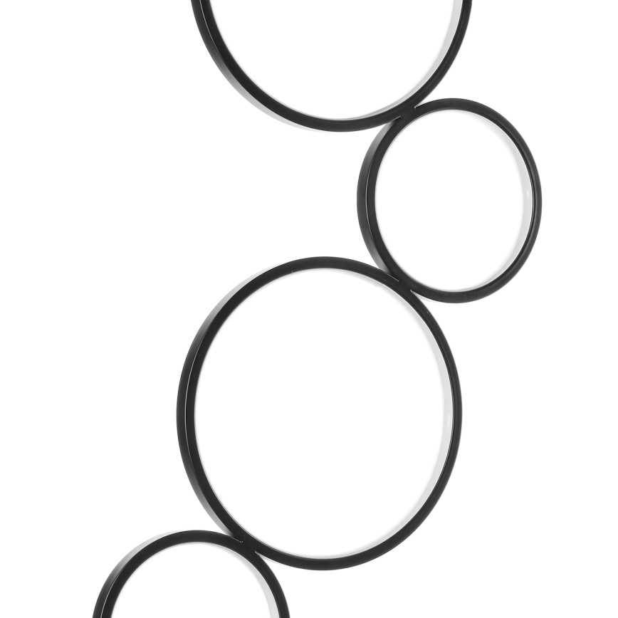 ONLI - Lampada da terra LED RINGS LED/58W/230V 4000K nera