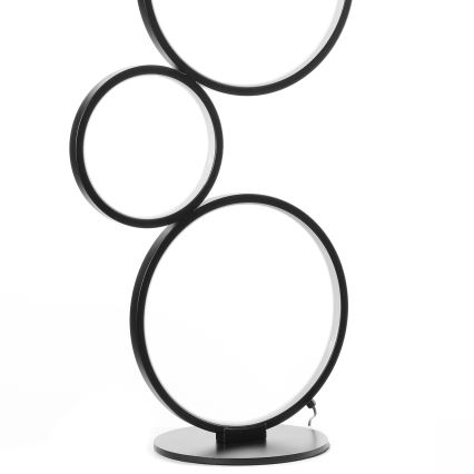 ONLI - Lampada da terra LED RINGS LED/58W/230V 4000K nera