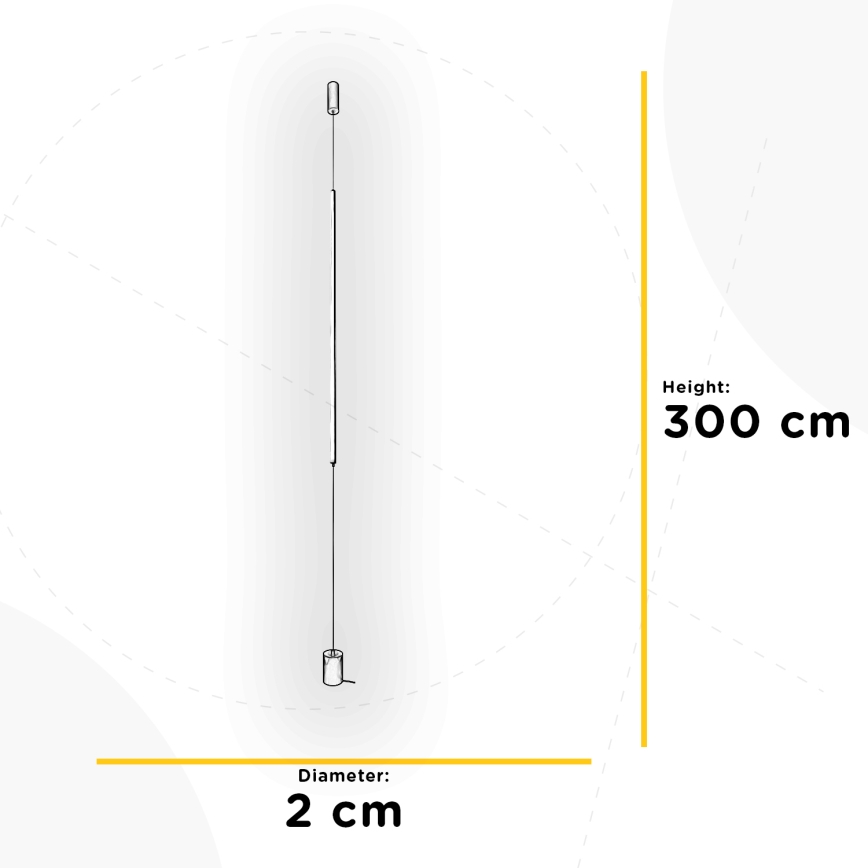 ONLI - Lampada da terra LED SIRILLA LED/20W/230V nera