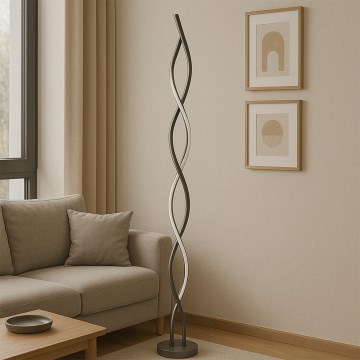 ONLI - Lampada LED da terra DNA LED/24W/230V 4000K argento
