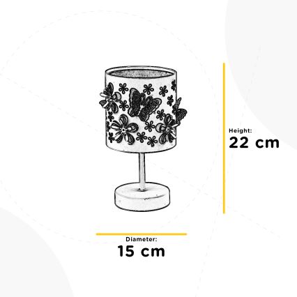 ONLI - Lampada per bambini TITILLA 1xE14/6W/230V 22 cm viola/bianco