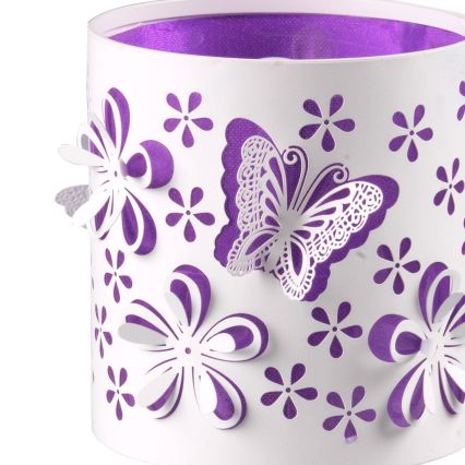 ONLI - Lampada per bambini TITILLA 1xE14/6W/230V 22 cm viola/bianco