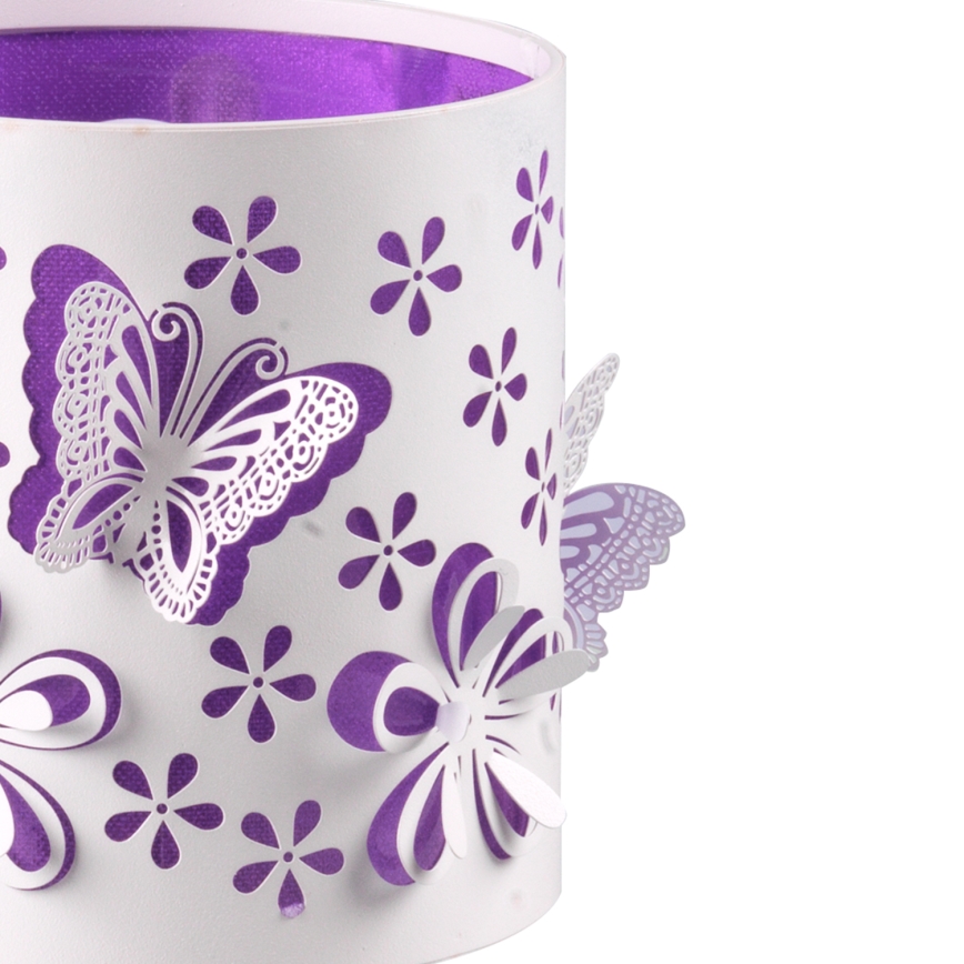 ONLI - Lampada per bambini TITILLA 1xE14/6W/230V 22 cm viola/bianco