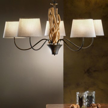 ONLI - Lampadario a catena AGAR 5xE14/6W/230V Ø 80 cm