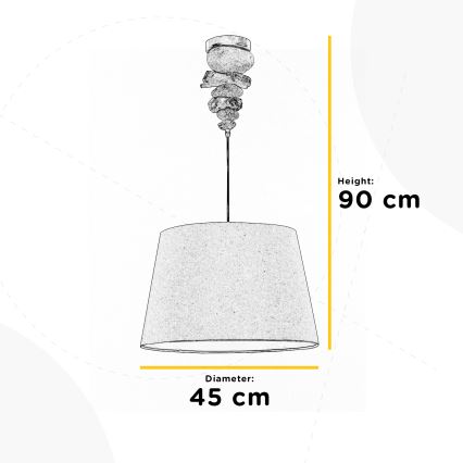 ONLI - Lampadario a filo VERA 1xE27/22W/230V