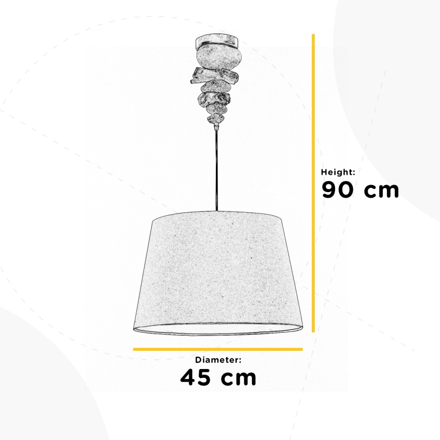 ONLI - Lampadario a filo VERA 1xE27/22W/230V